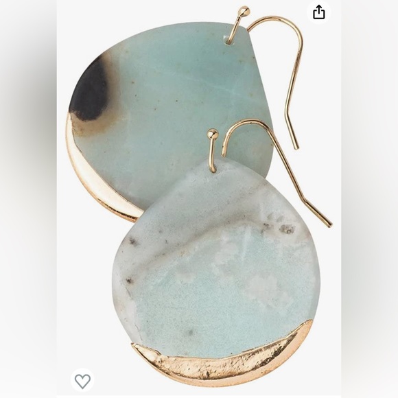 NWT Scout Curated Wears Stone Dipped Gold Earrings - Picture 7 of 7